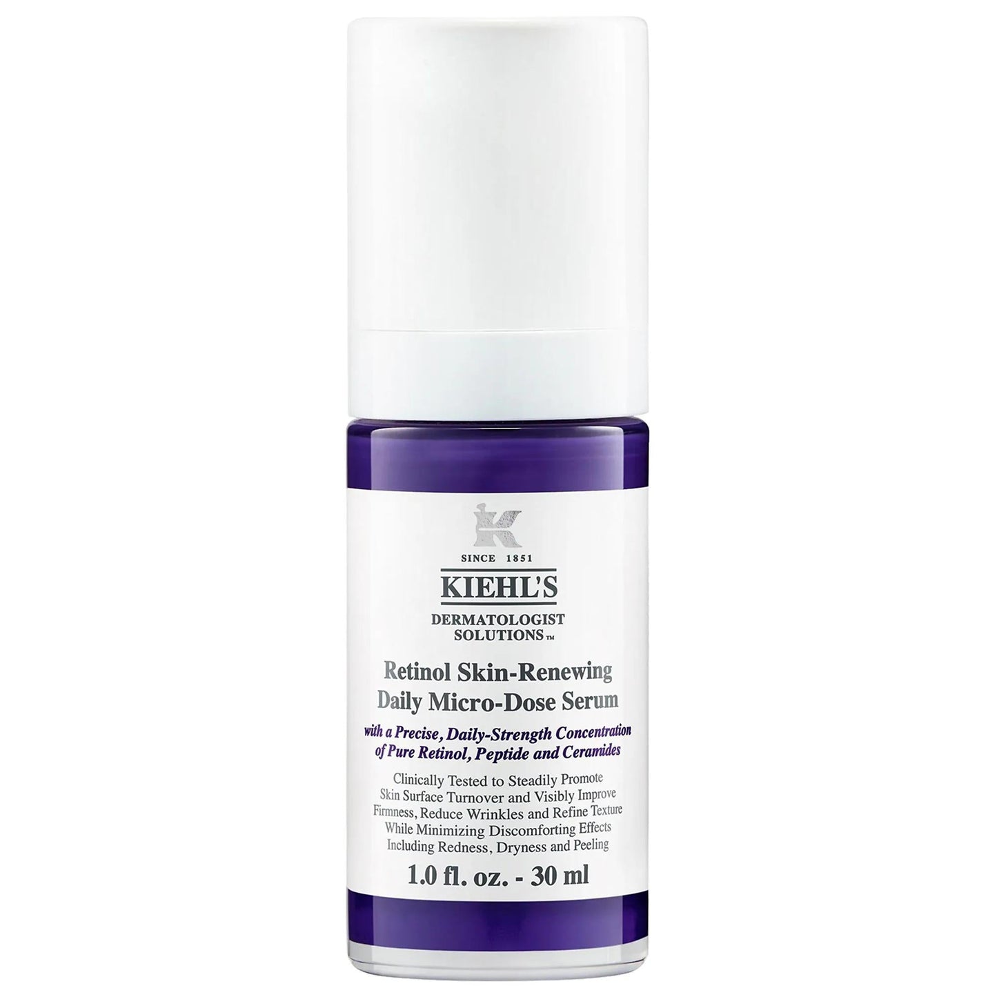 Kiehl's Micro-Dose Anti-Aging Retinol Serum: Reduce Wrinkles, Firm Skin & Improve Texture | Ceramide & Peptide Complex