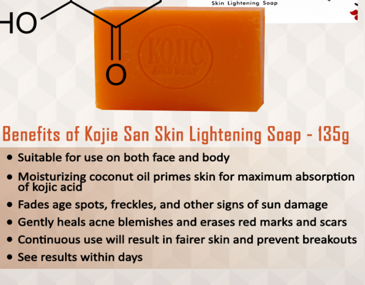 2 Kojic Acid Soap Pack (4 pieces)