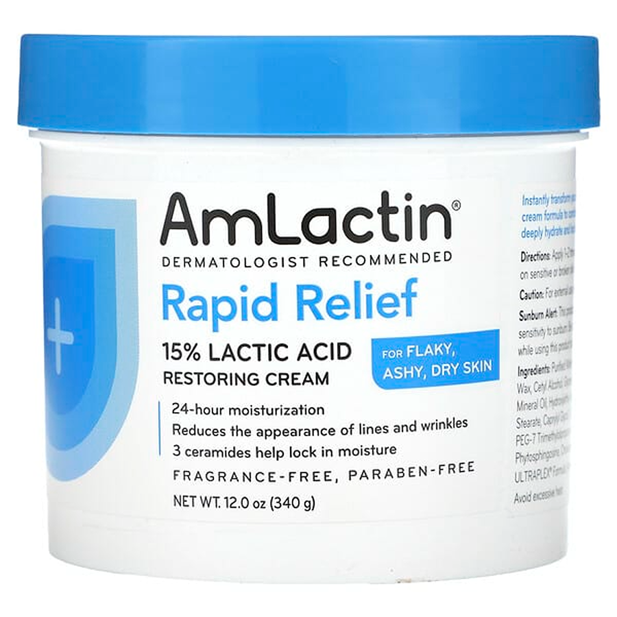 AmLactin Rapid Relief Moisturizing Cream - 12 Oz