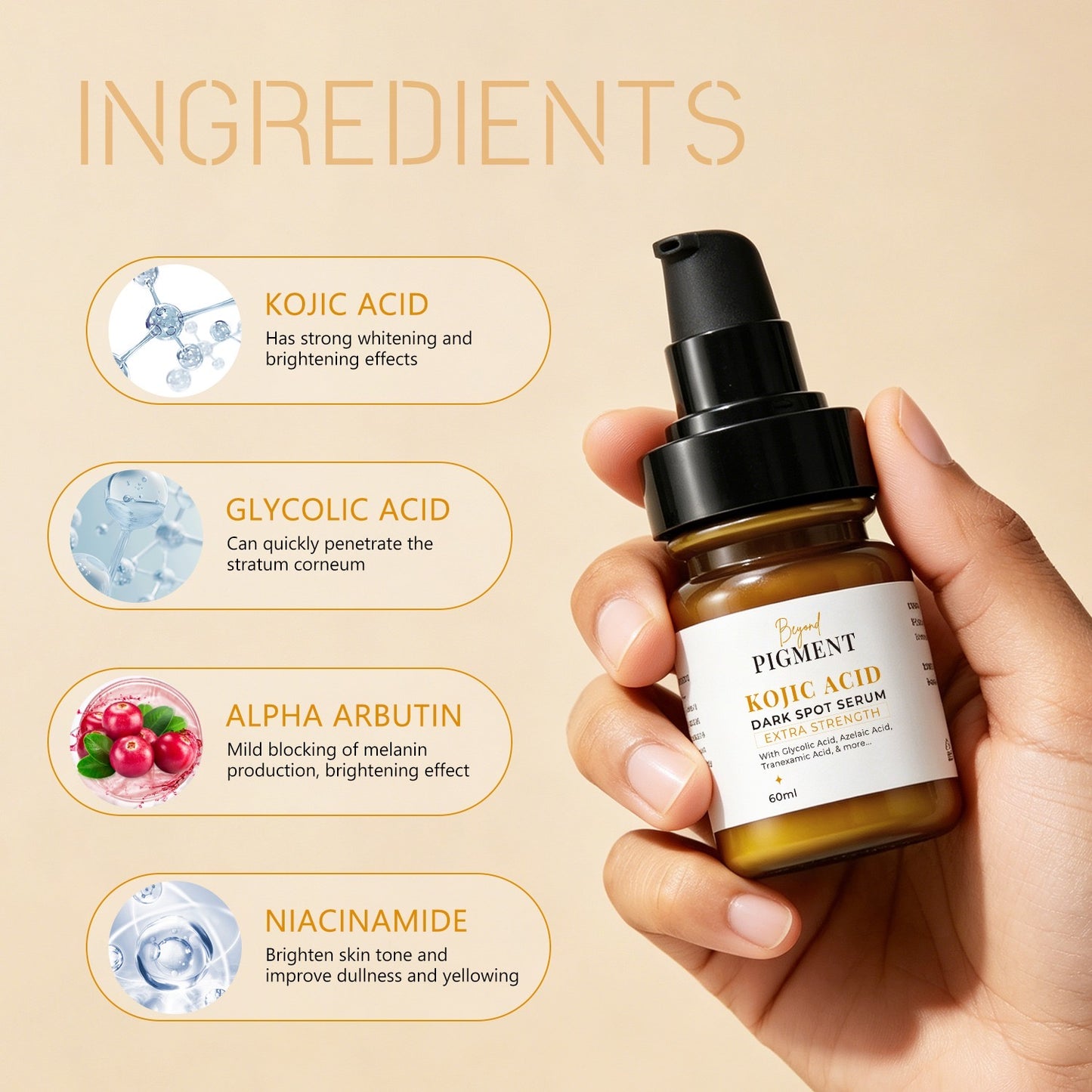 Kojic Acid Dark Spot Serum – Extra Strength