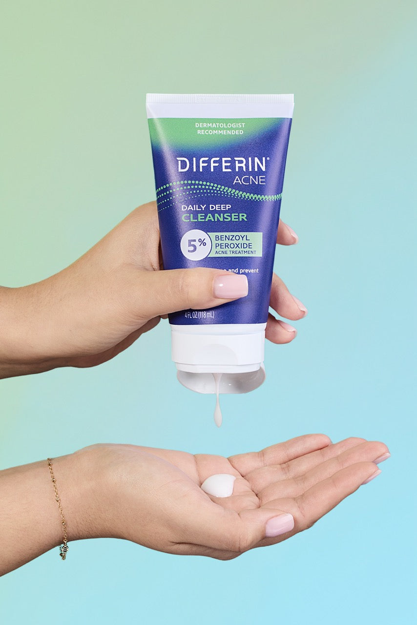 Differin Daily Deep Cleanser Benzoyl Peroxide 5% A...
️