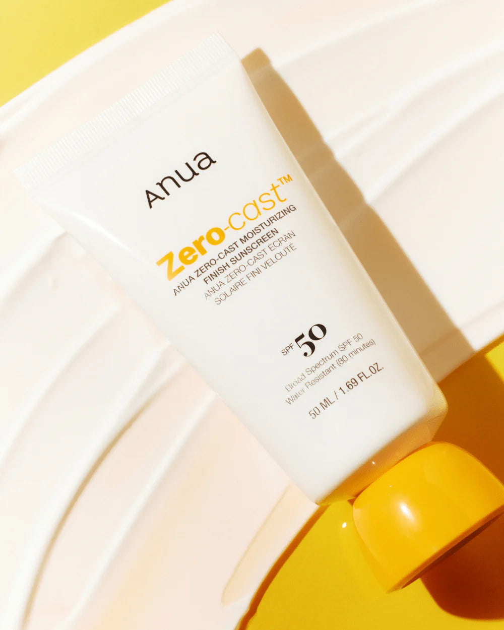 Anua Zero-Cast Moisturizing Finish Sunscreen SPF50+