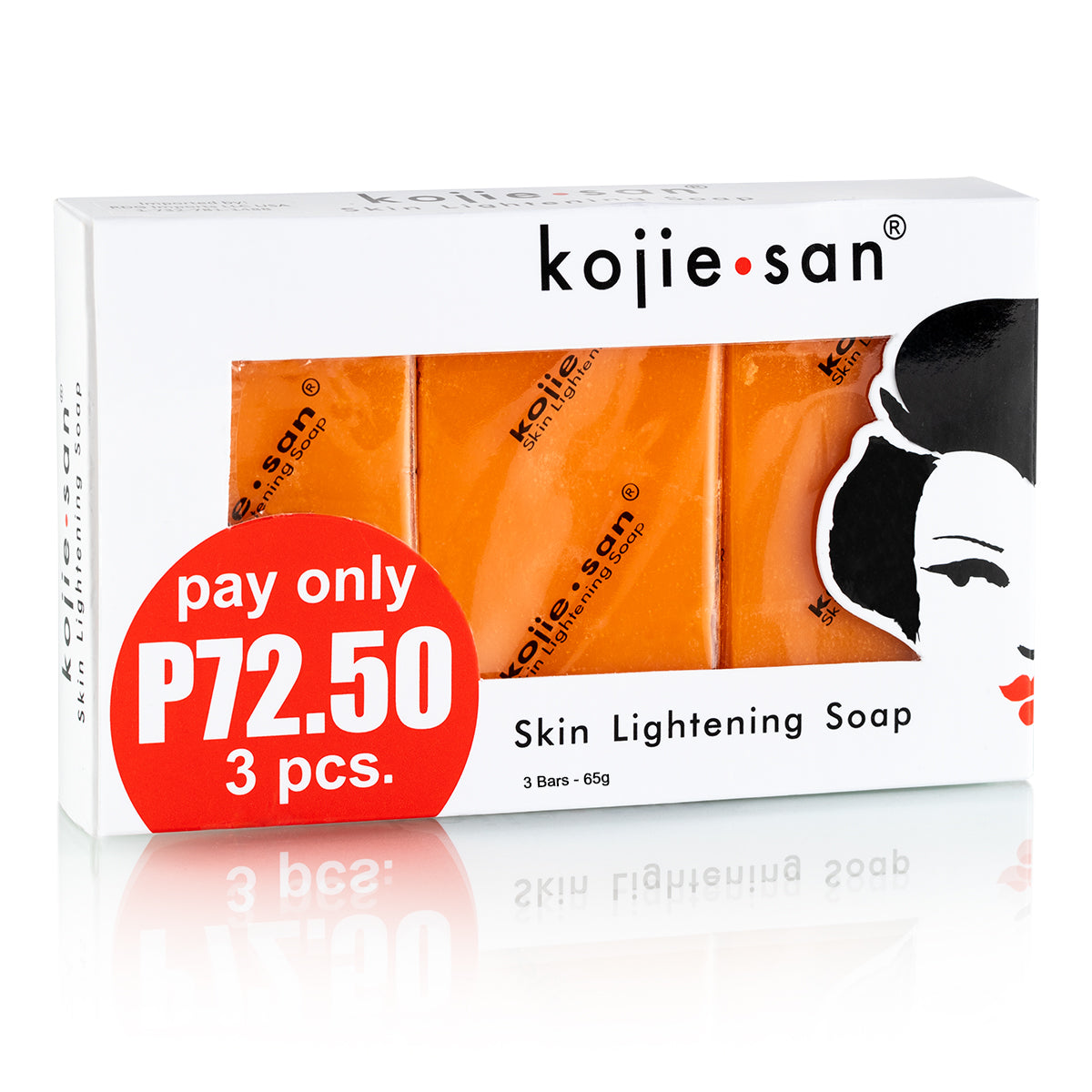 Kojie San Spot Lightening Kojic Acid Soap - 3 Bars (Smaller Size)