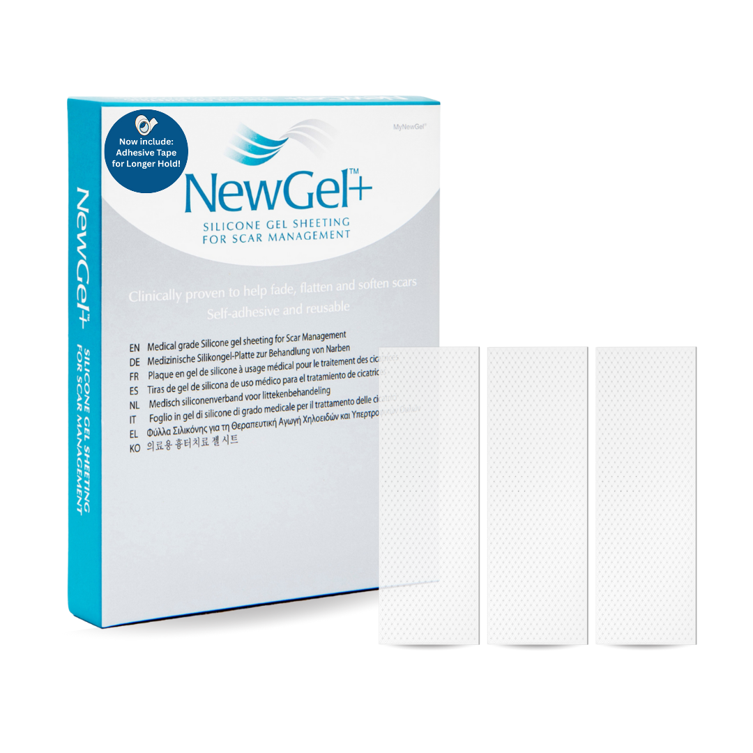 Advanced Medical-Grade Silicone 1" x 3" Strips for Smaller Scars - Now includes Adhesive Tape for Longer Hold!