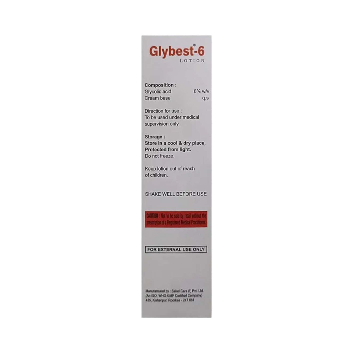 Glycolic Acid Lotion 6% - Glybest 6