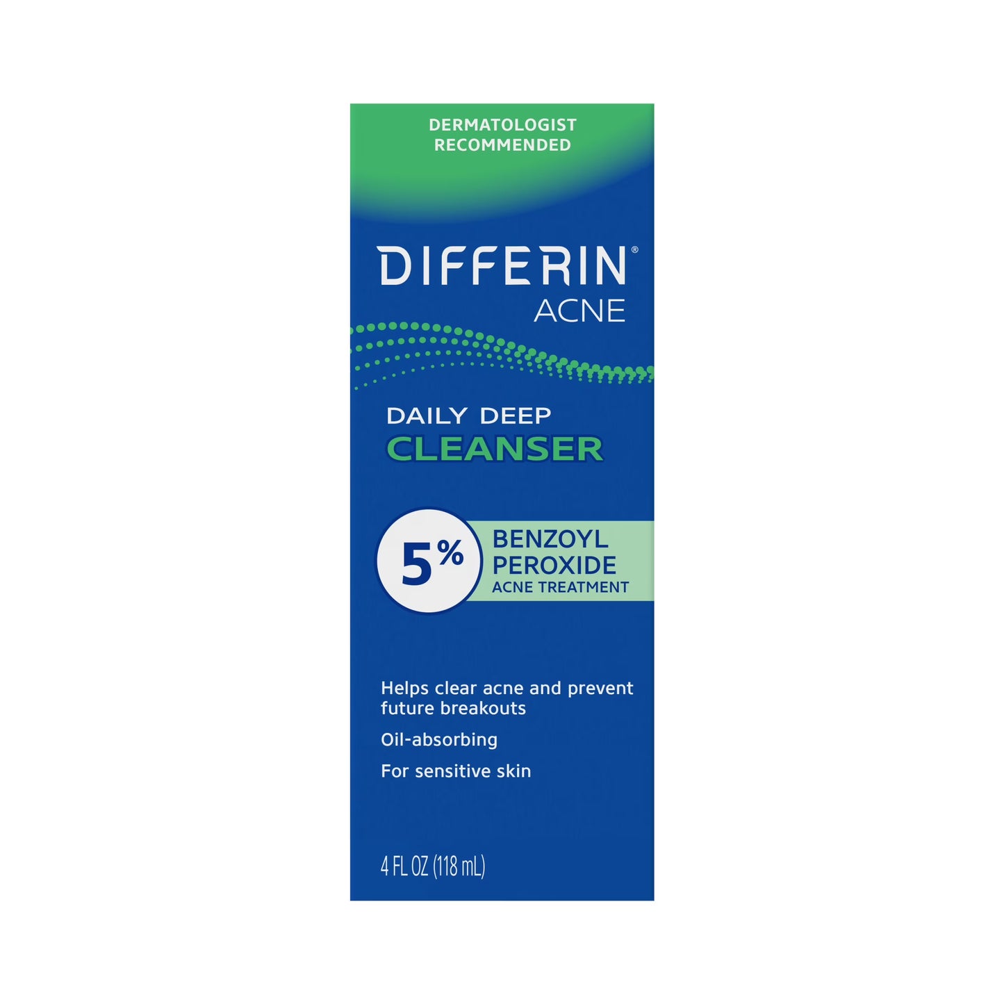 Differin Daily Deep Cleanser Benzoyl Peroxide 5% A...
️