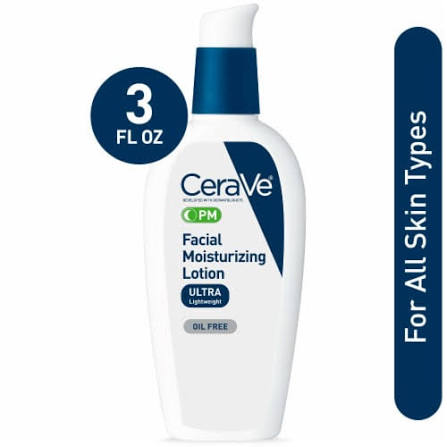 CeraVe PM Oil Free Ultra Lightweight Facial Moisturizer