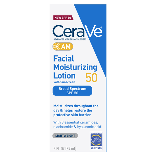 CeraVe AM Facial Moisturizing Lotion Broad Spectrum SPF 50